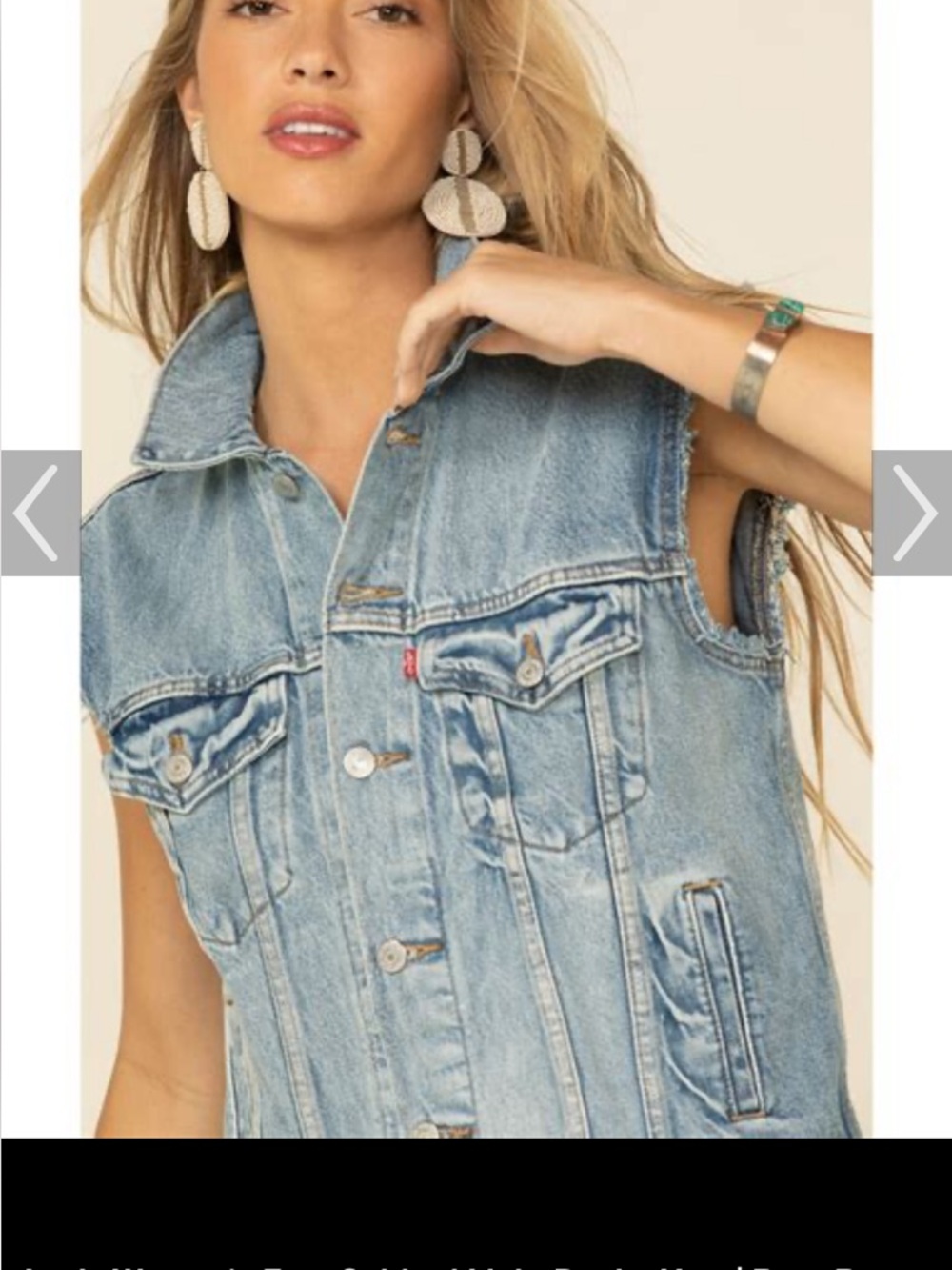 Levi's Classic Iconic Denim Vest NEW